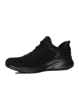 Zapatilla Skechers Bobs Squad Chaos-Current Muse Negro Mujer
