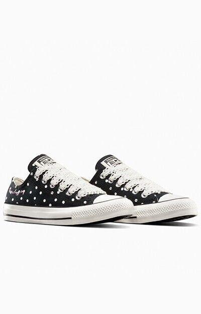 Zapatilla Converse Ctas Ox en Negro con Encaje paraMujer