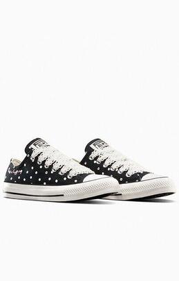 Zapatilla Converse Ctas Ox en Negro con Encaje paraMujer