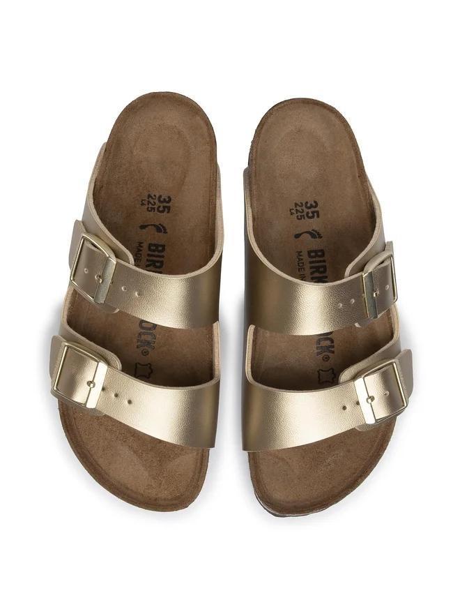 Sandalias Birkenstock Arizona Dorado para Mujer
