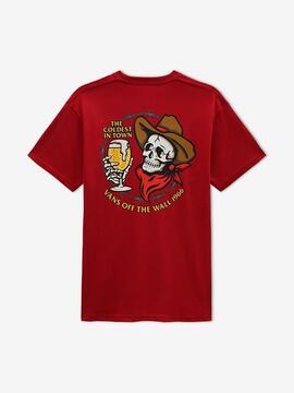 Camiseta Vans Coldest In Town Ss Tee en Rojo