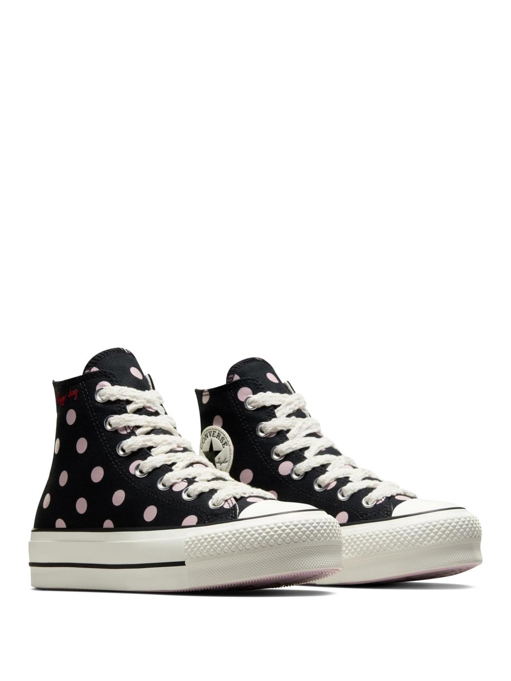 Botín Converse Ctas Lift Hi de Lunares para Mujer