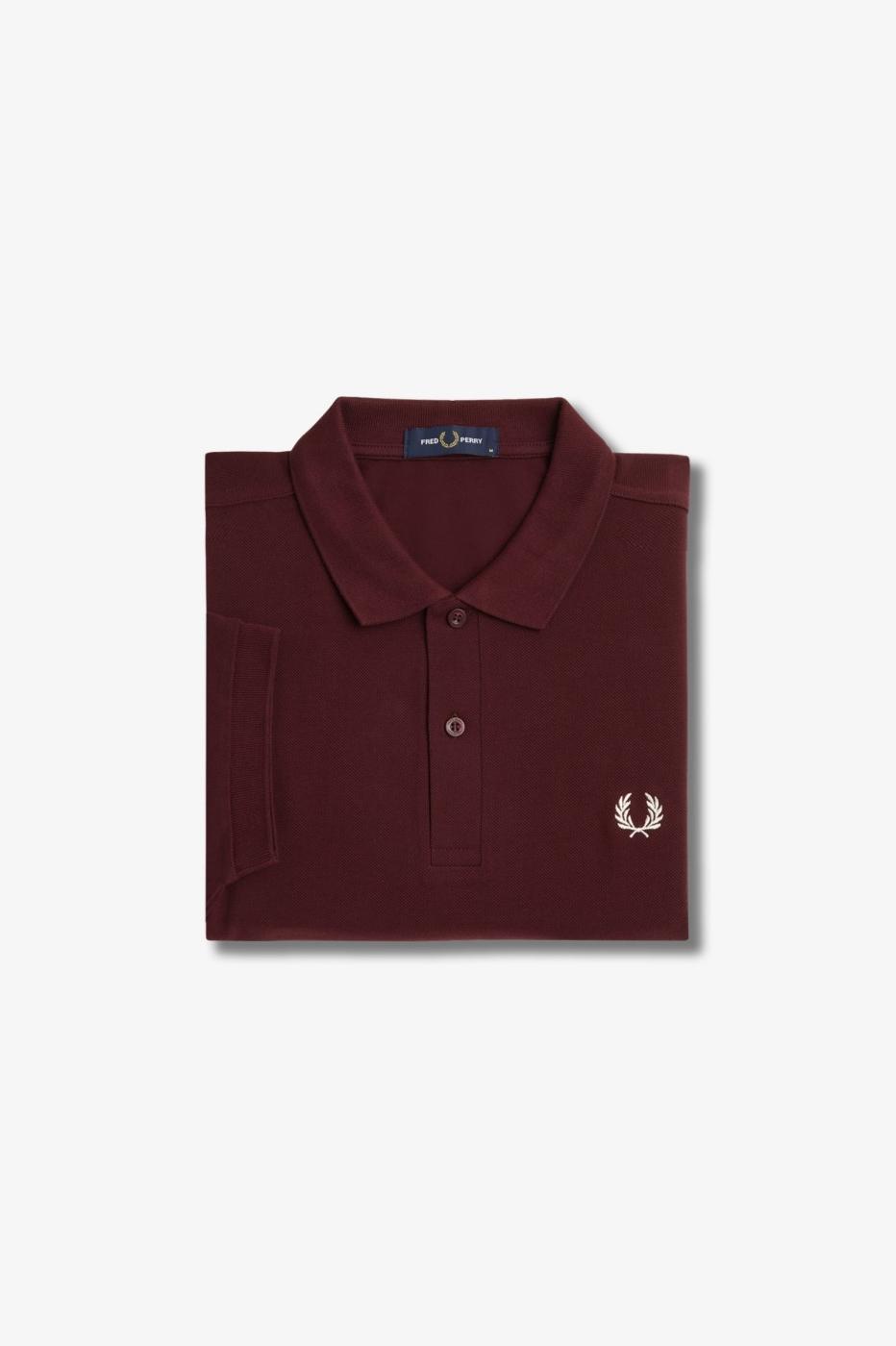 Polo Fred Perry M6000 en Granate para Hombre