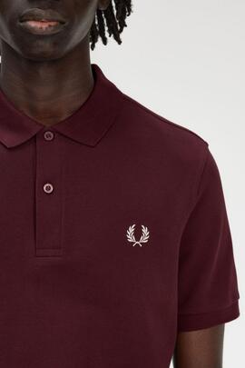 Polo Fred Perry M6000 en Granate para Hombre