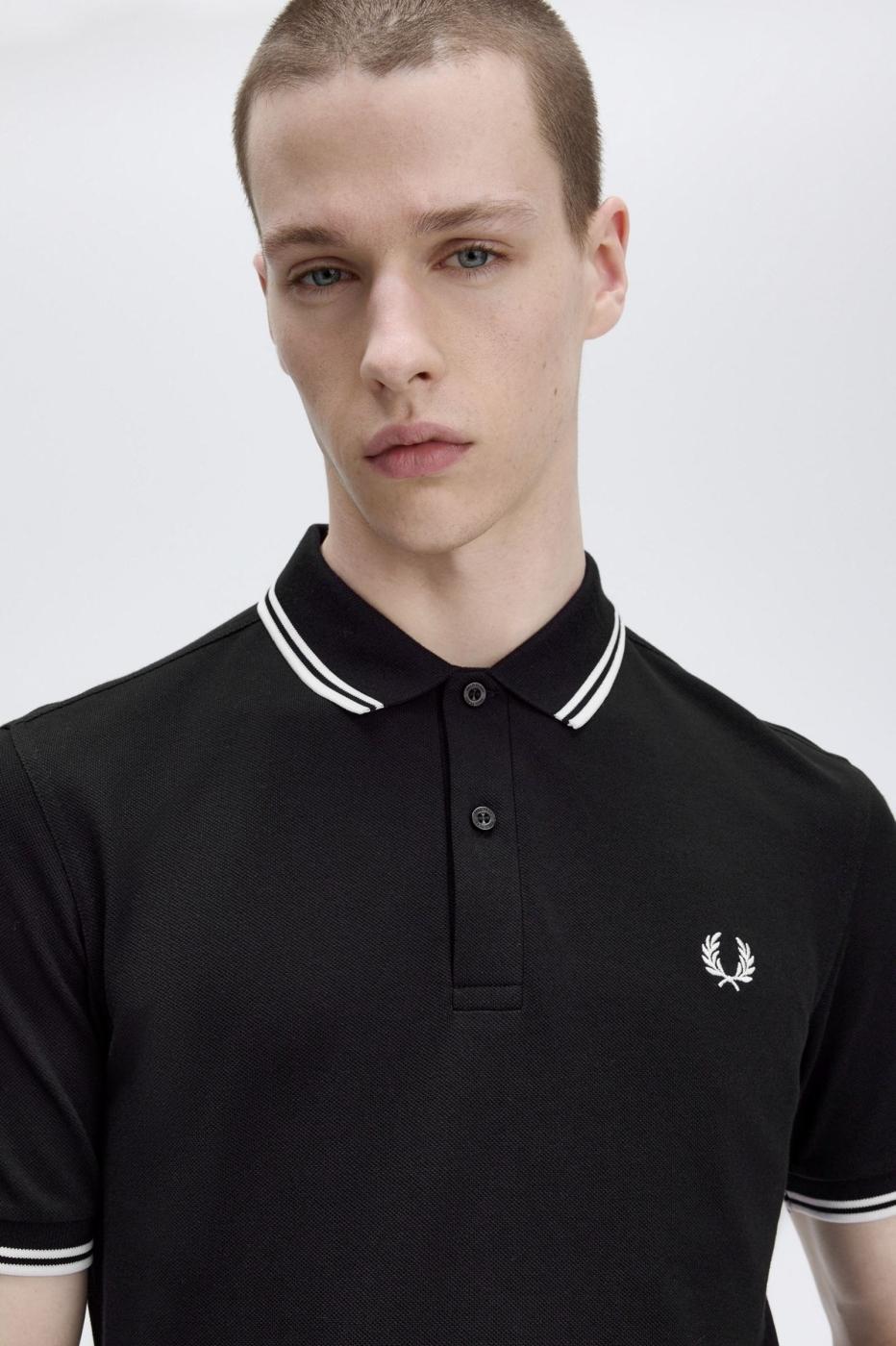 Polo Fred Perry M3600 en Negro para Hombre