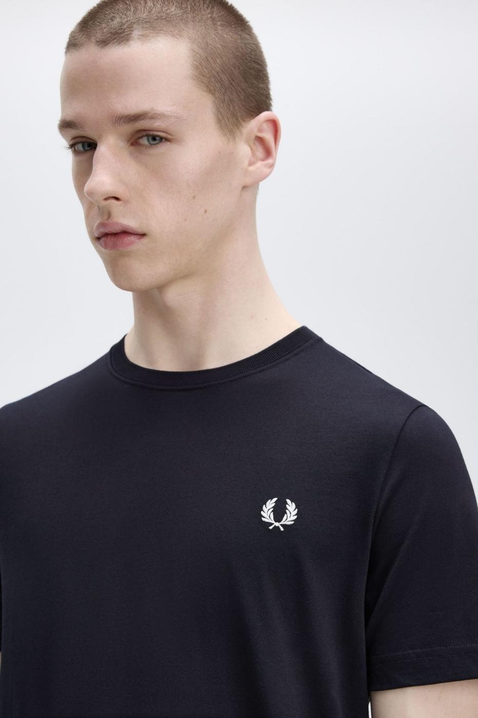 Camiseta Fred Perry Ringer Camiseta Marina para Hombre