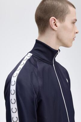 Chaqueta Fred Perry con cinta en Marino para Hombre
