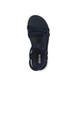 Sandalia Skechers Bayshore-Basic Necessity en Marino Mujer