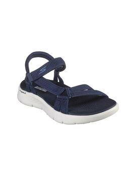 Sandalia Skechers Bayshore-Basic Necessity en Marino Mujer