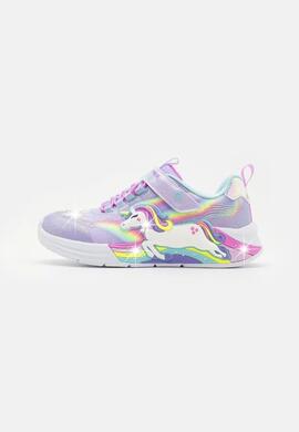 Zapatilla Skechers S Lights-Unicorn Chaser Unicornio Niñas
