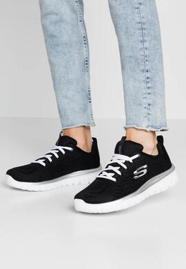 Zapatilla Skechers Graceful-Get Connected en Negro Mujer