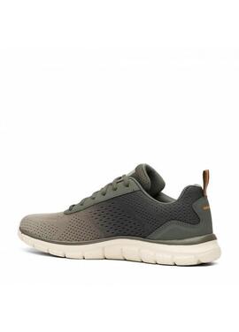 Zapatilla Skechers Track-Ripkent en Verde para Hombre