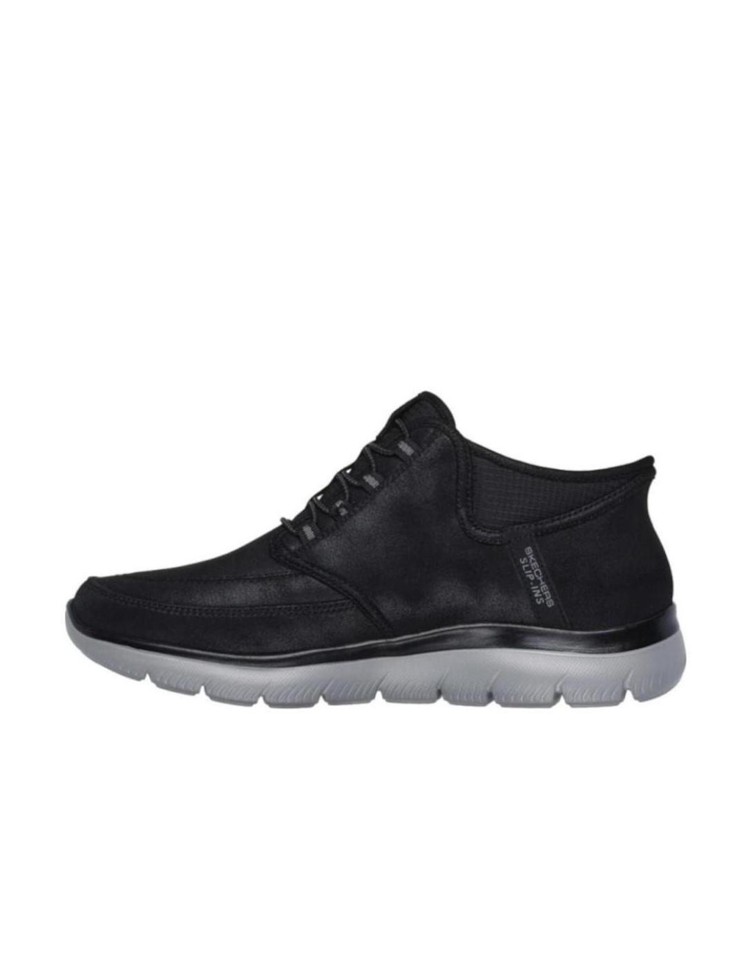  Bota skecher Summits-Siegul Slip-ins en Negro para Hombre