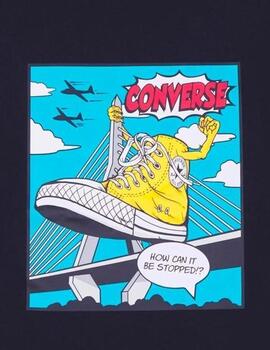 Converse Shoe Hero Tee Black en Negro
