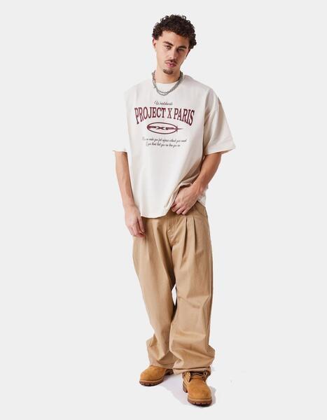 Camiseta Proyet Paris en Beige para Hombre