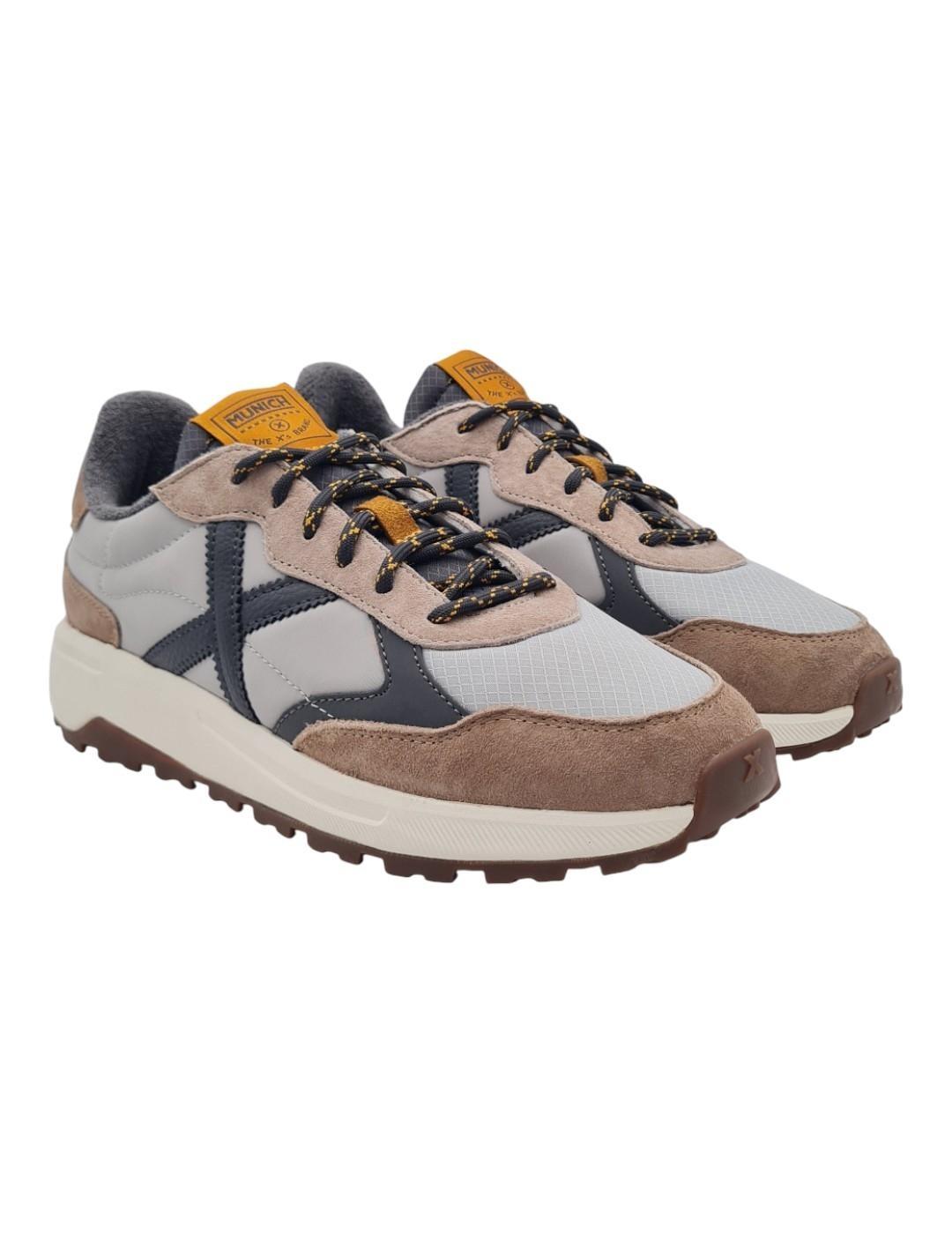 Zapatilla Munich Babl 09 en Gris para Hombre