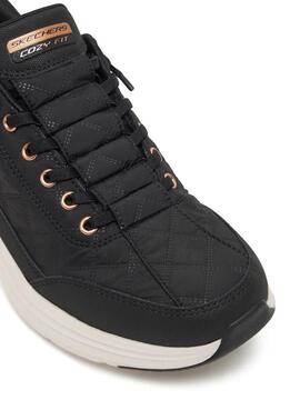 Zapatilla Mujer Skechers Contour Foan Golden Hour En Negro