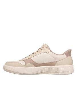 Zapatilla Skechers Arch Fit Court Break Beige para Hombre