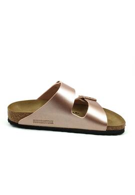 Sandalia Birkenstock Arizona Bs Copper en Oro Rosa