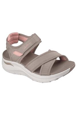 Sandalia Skechers Arch Fit 2.0 en Beige para Mujer